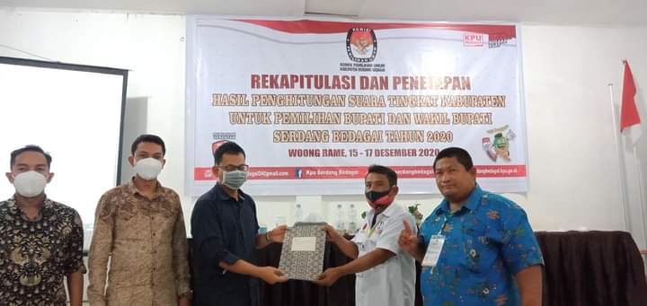 Pleno KPU Sergai, Didukung 225.869 Suara  