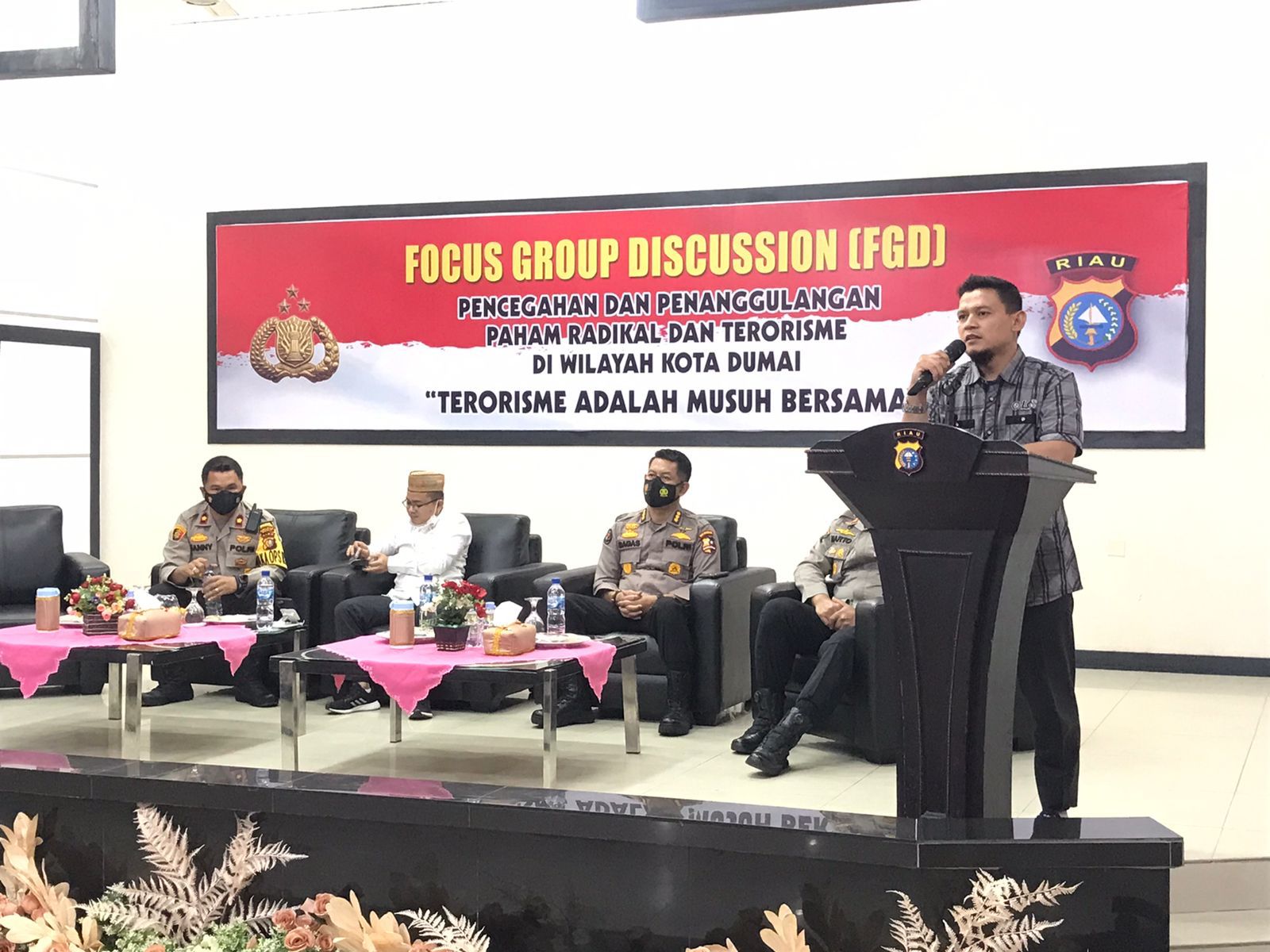 Polres Dumai Gelar FGD Penanggulangan Terorisme, Eks Napiter : Paham Radikal Rusak Keutuhan NKRI