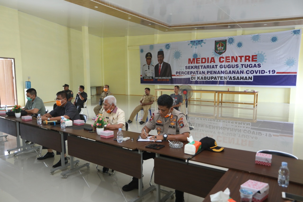 Bupati Asahan Selaku Ketua Gugus Tugas Percepatan Penanganan Covid - 19  Sampaikan Berbagai Imbauan 