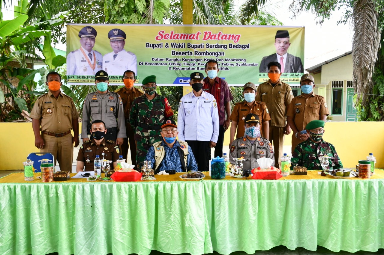 Bupati  Ir H. Soekirman Monitoring Evaluasi di 3 Kecamatan Kabupaten Sergai