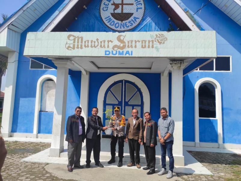 Kapolres Dumai Silahturahmi dengan BKGD, Pastikan Natal Aman Melalui Ops Lilin 2025