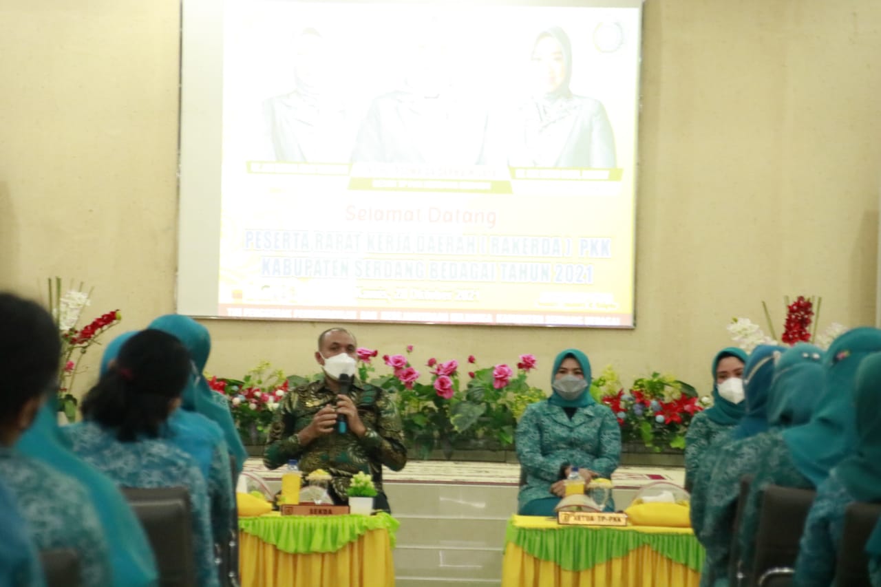 Sinkronkan Program Kerja, TP-PKK Sergai Gelar Rakerda