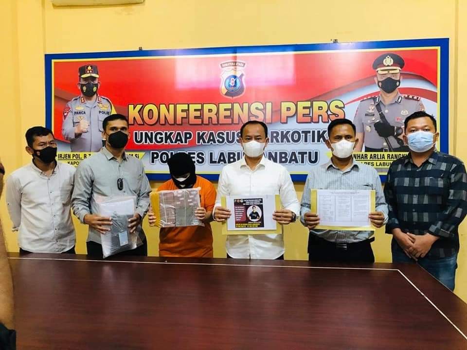 Pencucian uang hasil transaksi narkotika Rp.324.200.000. dilimpahkan  ke JPU Kejari Labusel