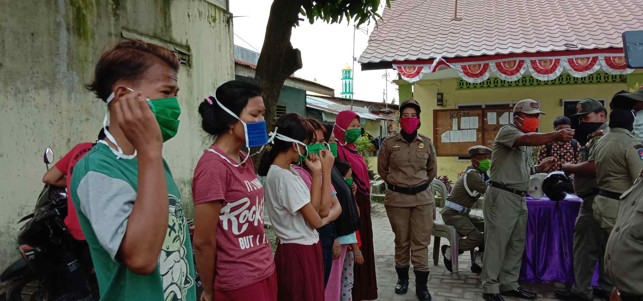 Kembali, Pemko Medan Gelar Razia Masker, 81 Warga di  Medan Deli