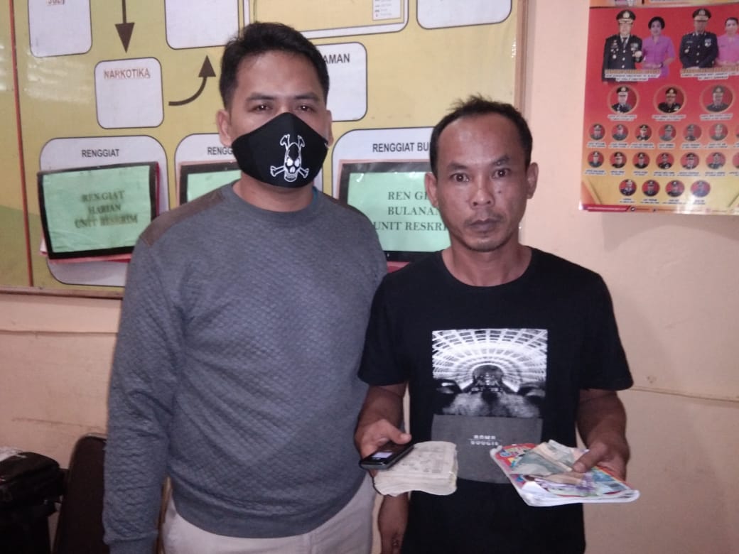 2 Minggu Jadi Jurtul KIM dan Togel, Si Duda Anak Satu Akhirnya Ditangkap Polsek Teluk Mengkudu