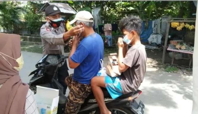 Polsek Bangun Purba Polresta Deli Serdang Galakkan Operasi Yustisi,Mencegah Penyebaran Covid-19