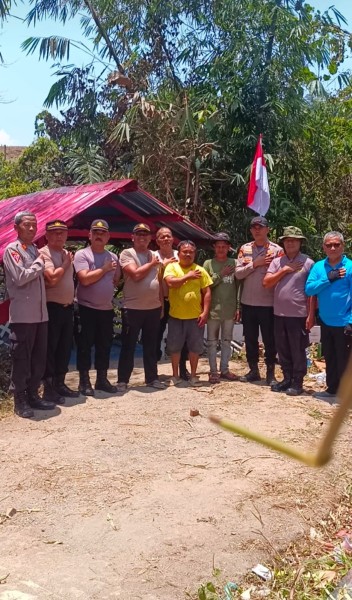 Dukung Akses Warga, Polresta Deli Serdang Laksanakan Renovasi Jembatan Presisi Merah Putih Kuala Sabah