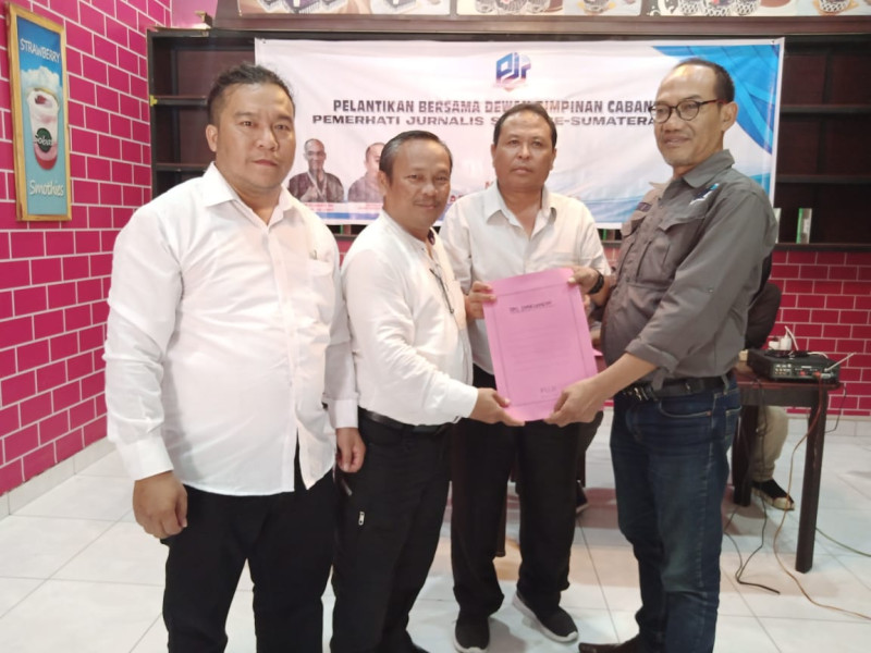 DPC Pemerhati Jurnalis Siber (PJS) Kabupaten Simalungun Resmi Dilantik