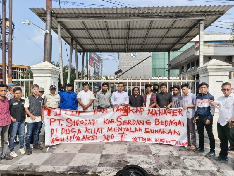 Aksi Jilid III: BAMPERSU Desak Kejati Sumut Usut Dugaan Alih Fungsi Lahan Ilegal PT Sidojadi di Sergai