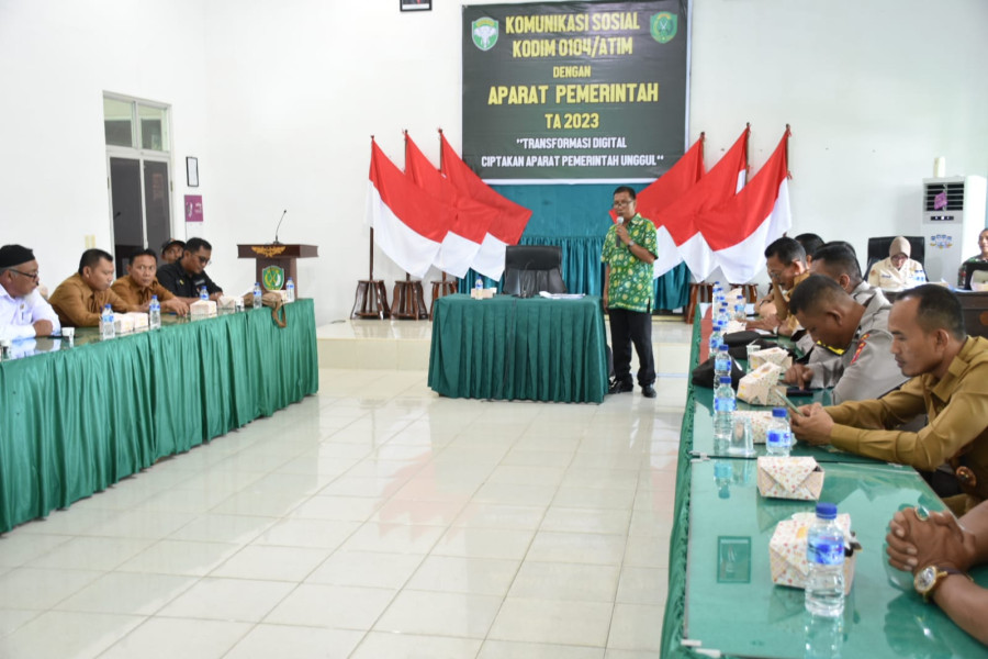 Kodim 0104/Aceh Timur Gelar Komunikasi Sosial Dengan Aparat Pemerintah