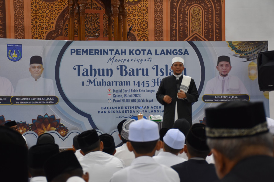 Pj. Walikota Langsa bersama Masyarakat Peringati 1 Muharram 1445 H/2023