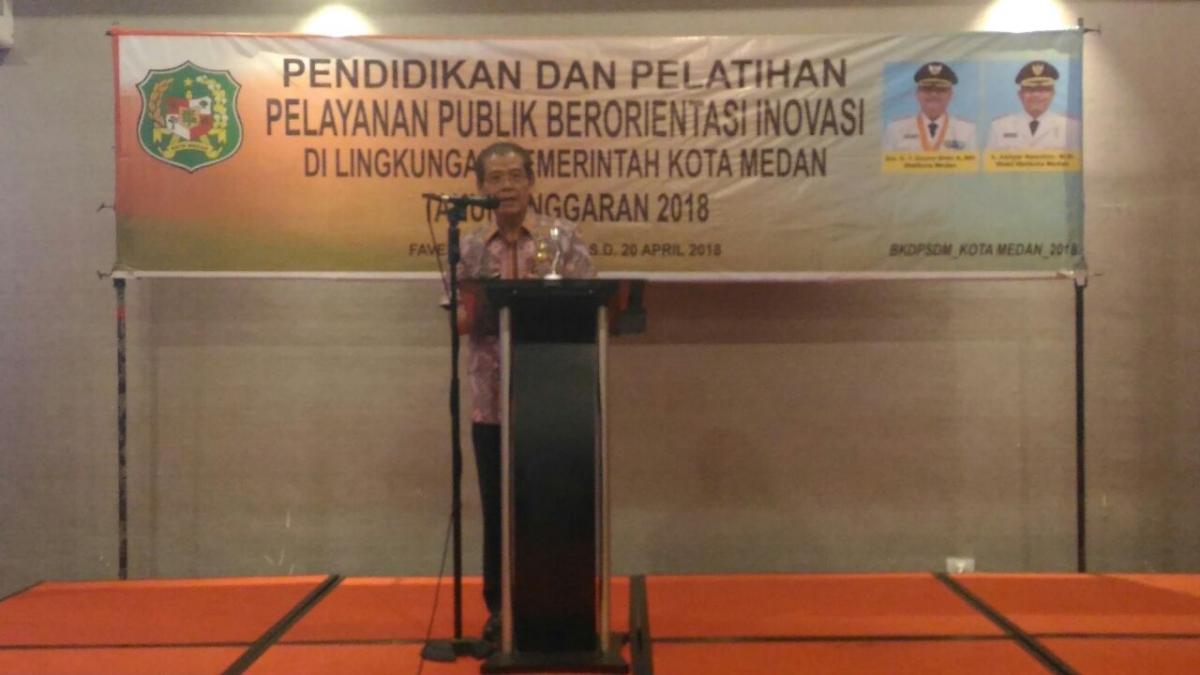 Wali Kota Tutup Diklat Pelayanan Publik Berorientasi Inovasi di lingkungan Pemko Medan