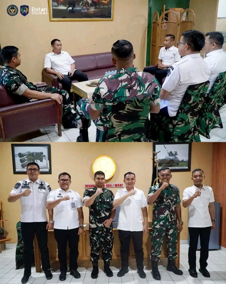 Perkuat Sinergitas, Karutan Dumai Kunjungi Denarhanud 004/WSBY