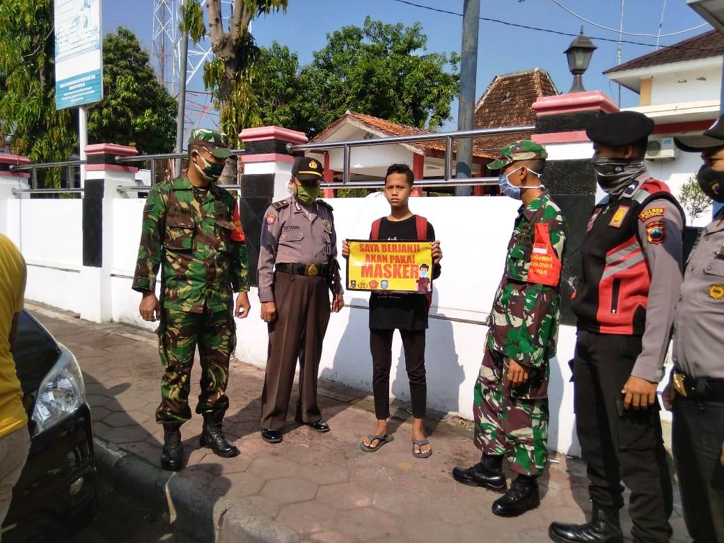 Tak Pakai Masker KTP Disita