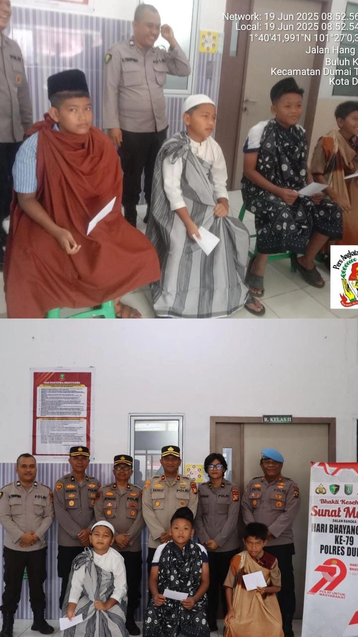 Terima Kasih Kepada Polres Dumai Sudah Mengadakan Kegiatan Sunat Massal Dirumah Sakit Bhayangkara
