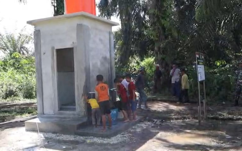 TMMD Ke-124 Kodim 0320 Dumai MCK Yang Telah lama di Nanti Kini Sudah Mulai Rampung Siap Digunakan