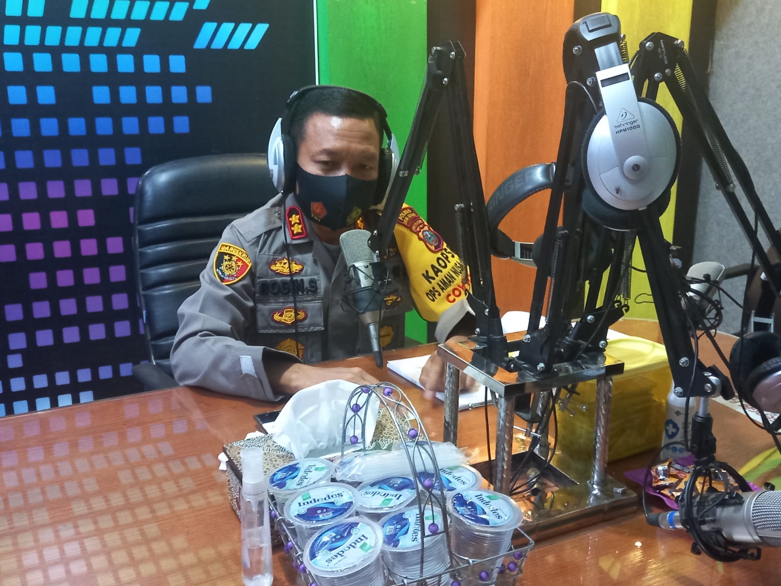 Kapolres Sergai Jadi Narsum di Radio Sergai 92.50 FM