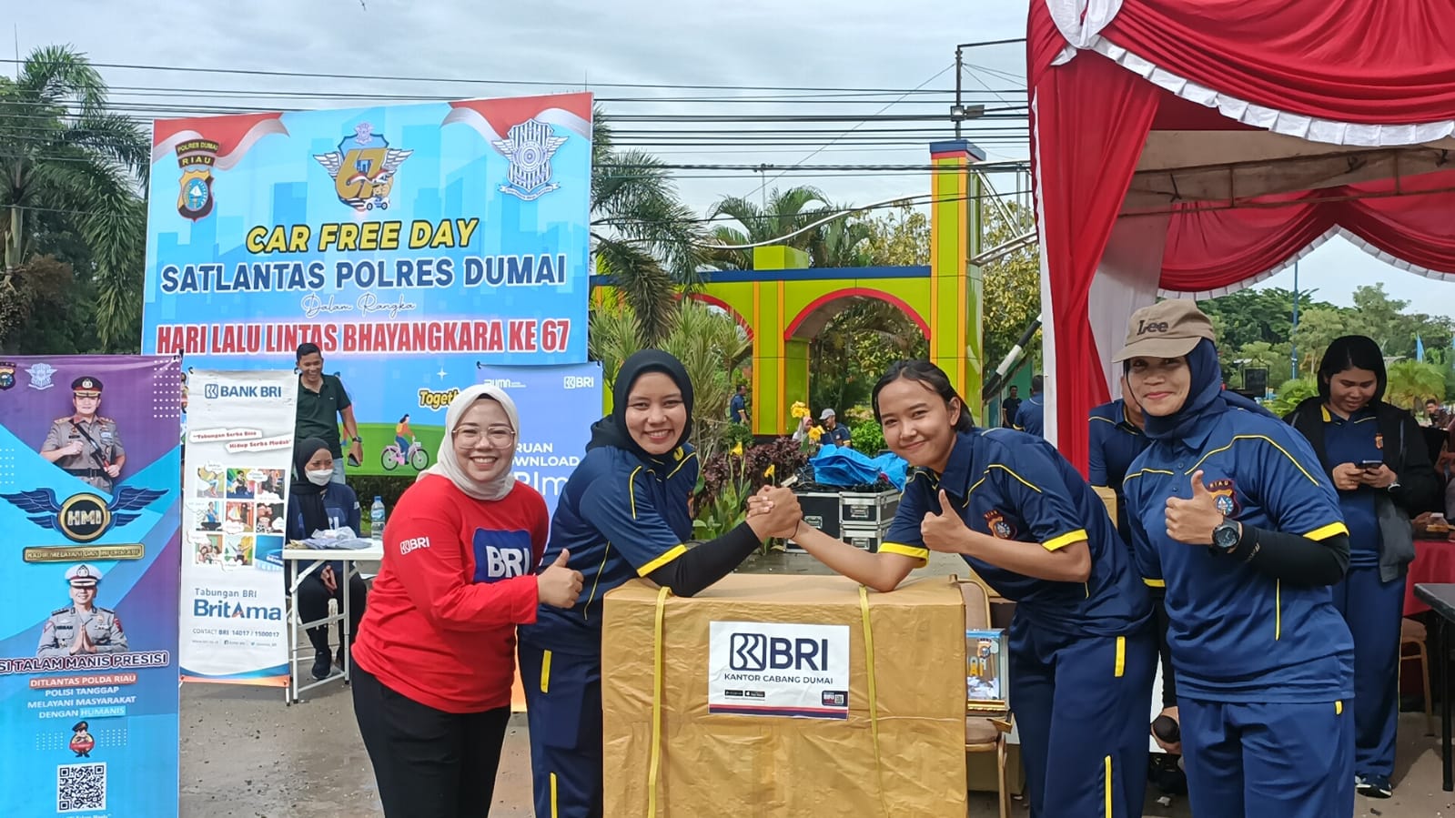 Satlantas Polres Dumai Gelar Olah Raga Bersama dan Safety Riding