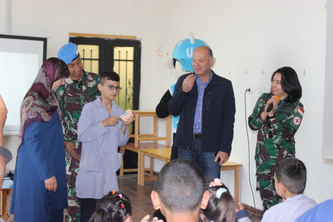 Peduli Kesehatan Anak, Satgas Indobatt UNIFIL Gelar Penyuluhan Kesehatan