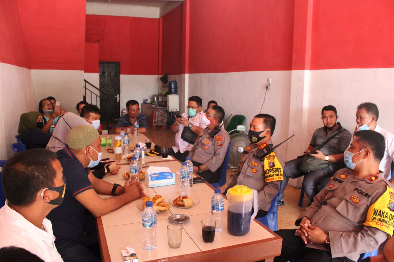 Sosialiasai Inpres Nomor 6 Tahun 2020,  Kapolres Sergai Sambangi Laskar Merah Putih