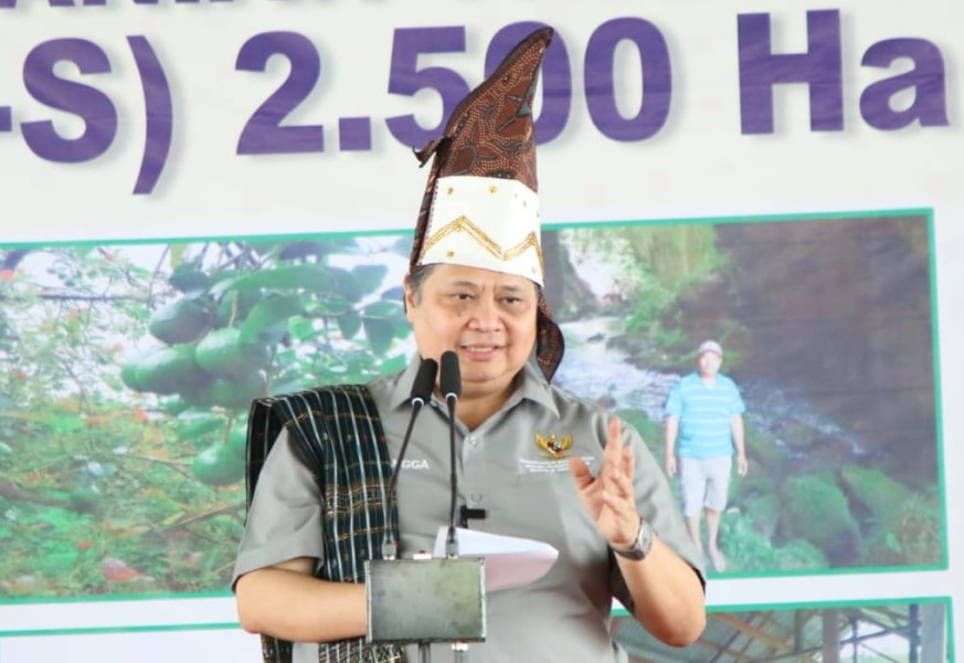 Menko Perekonomian RI Launching Closed Loop KPT Simalungun