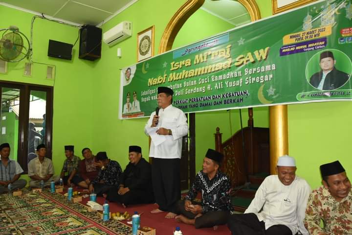 Peringatan Israj Mikraj Kabupaten Deli Serdang:  Religius Rukun Damai Dalam Kebhinekaan