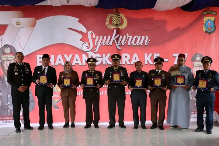 Peringati HUT Bhayangkara Ke 77 Tahun 2023, Polres Mandailing Natal Adakan Syukuran