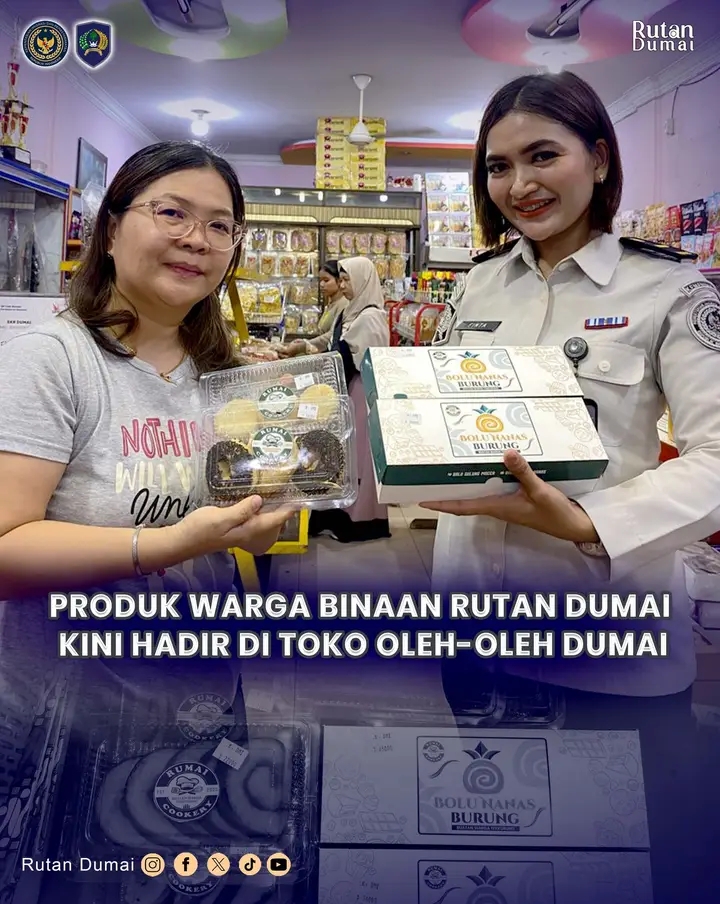 Produk Warga Binaan Rutan Dumai kini hadir di Toko Oleh-Oleh Dumai