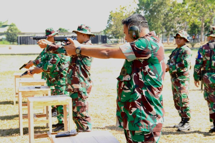 Pelihara Kemampuan Prajurit, Kodim Wonogiri Gelar Latihan Menembak