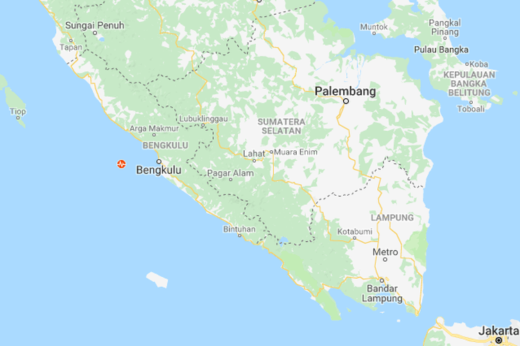 Gempa Magnitudo 5,4 Getarkan Bengkulu