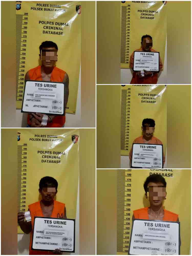 Mantap..., Polsek Bukit Kapur Polres Dumai Amankan 5 Orang Pelaku Pencurian Buah Kelapa Sawit
