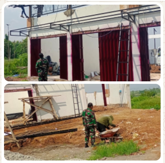 Babinsa Koramil Nguntoronadi Kawal Pembangunan KDKMP Desa Gebang