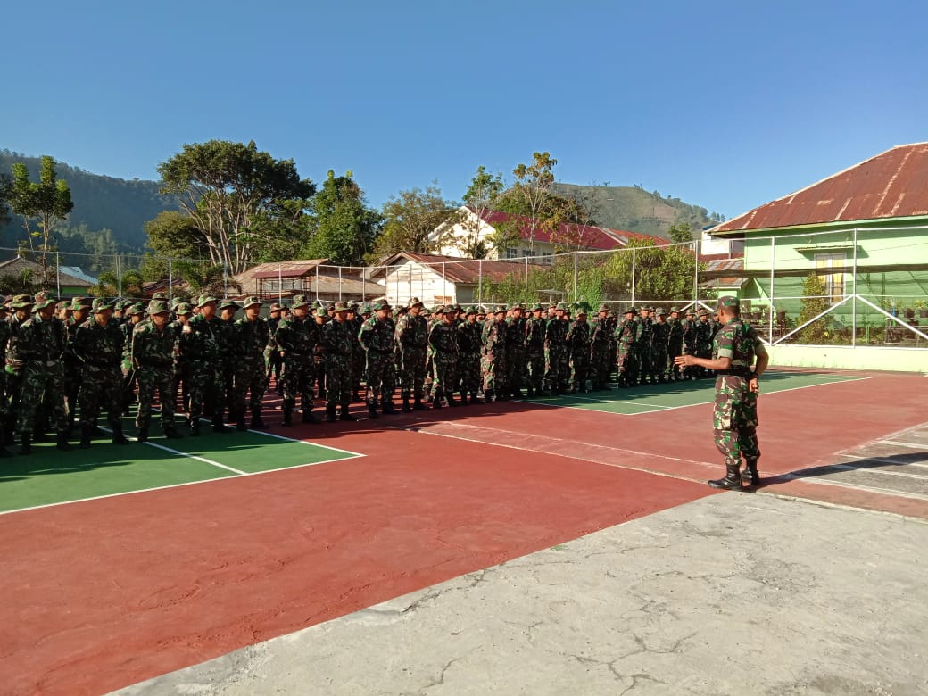 Kodim 0106/Atenga-BM Gelar Latihan Perorangan Dasar 
