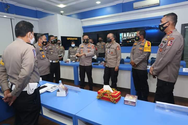 Tim Pamatwil Mabes Polri Tinjau Kesiapsiagaan Polda Sumut Laksanakan Ops lilin Toba 2020