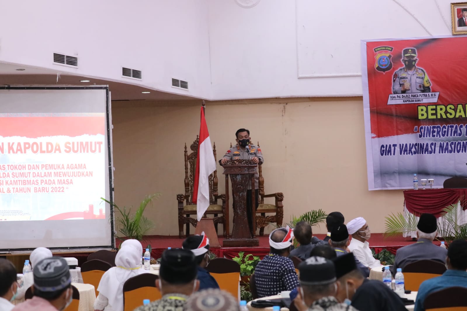 Kapolda Sumut Silaturahmi bersama Tokoh Agama Ajak Jaga Situasi Kamtibmas dan Percepatan Vaksinasi