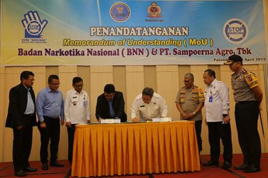 BNN Rangkul PT Sampoerna Agro Tbk, Bangun Lingkungan Kerja Bersih Dari Narkoba 