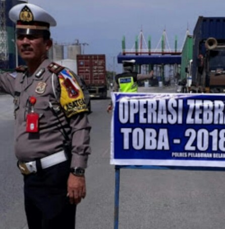 Operasi Serentak Operasi Zebra Toba 2018, Polres Pelabuhan Belawan Antisipasi Lakalantas