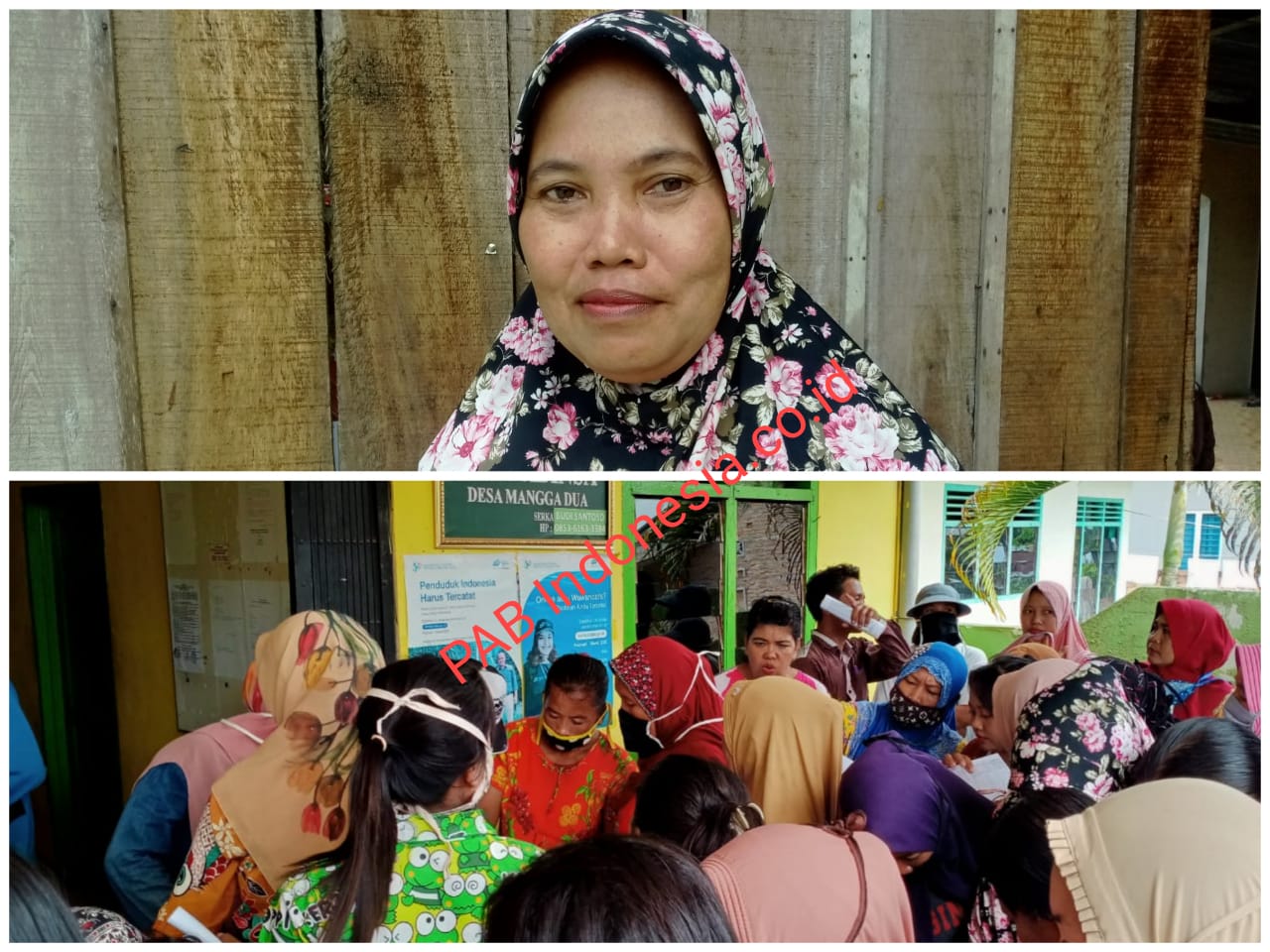 Puluhan Emak-emak Gruduk Kantor Desa Mangga Dua Tuntut BST, BLT dan Sembako Merata