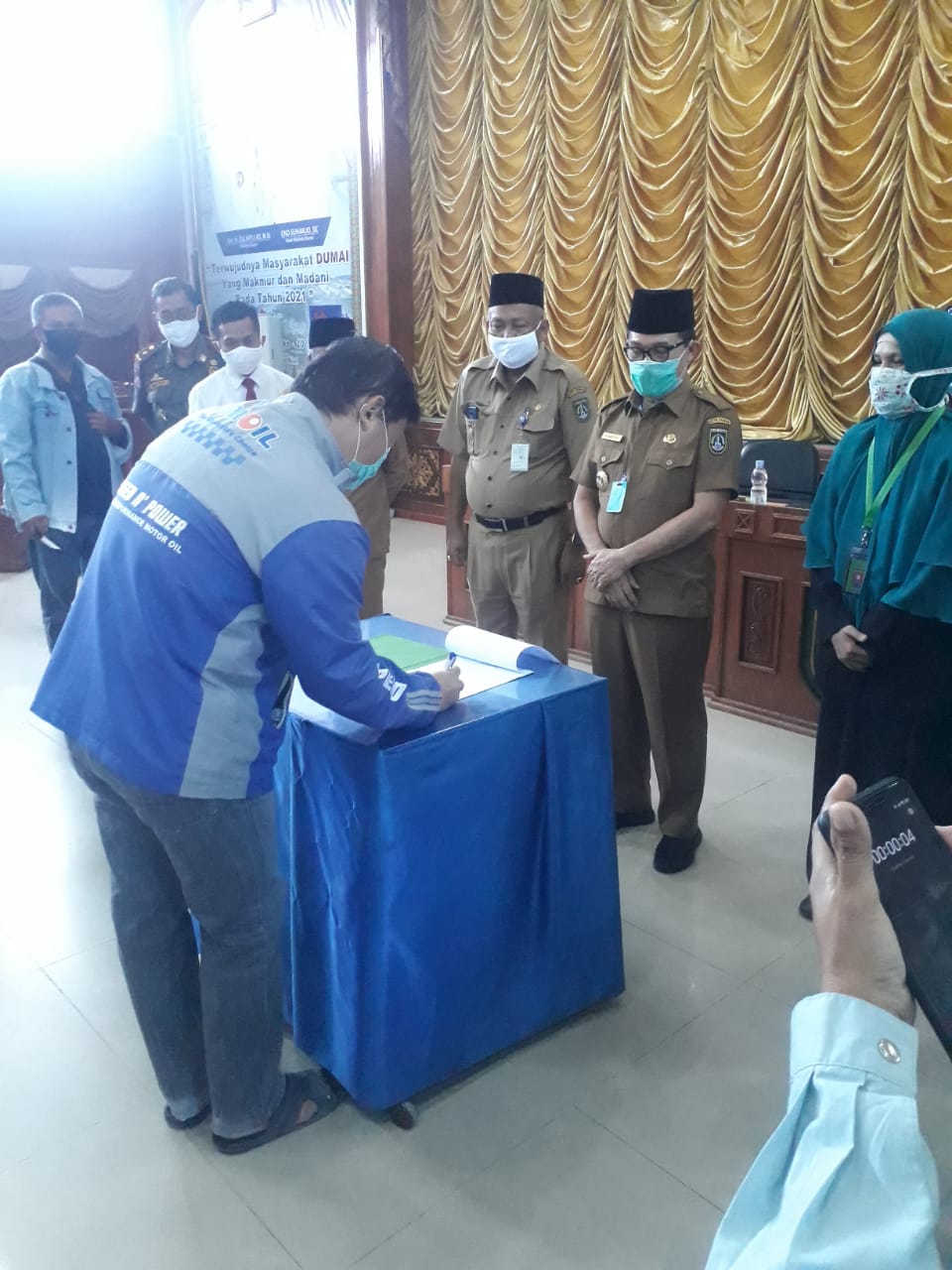 Tim Gugus Tugas Covid-19 Sosialisasi New Normal Kepada  Para Pelaku Ekonomi Kota Dumai