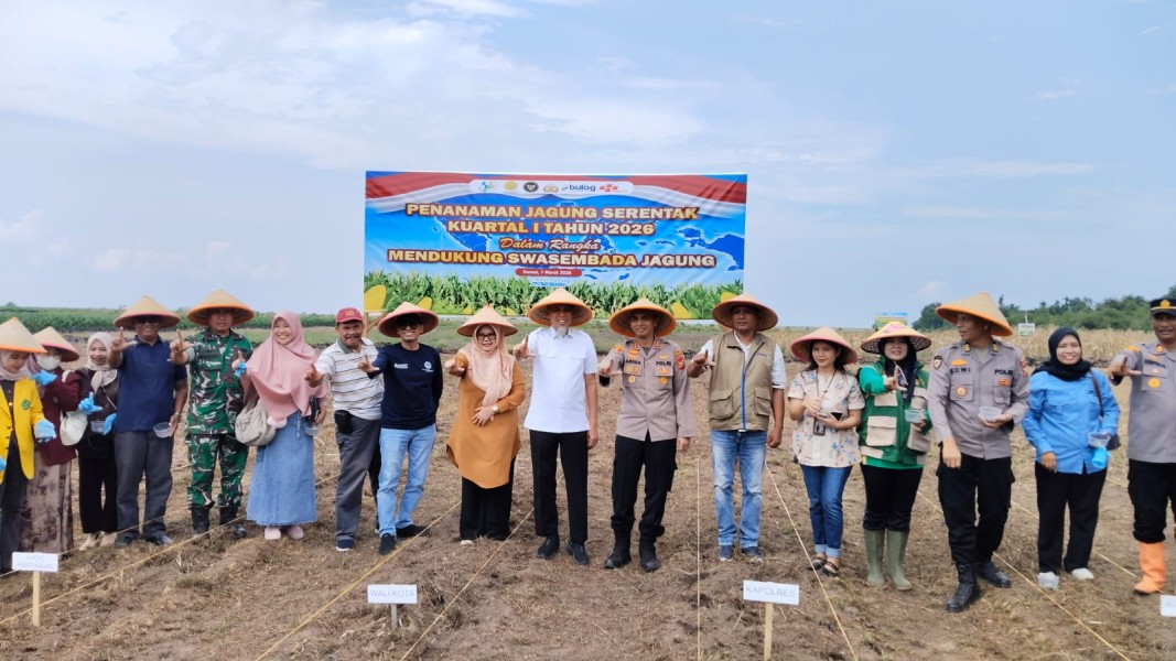 Dukung Swasembada Pangan, Polres Dumai Tanam Jagung Serentak Kuartal 1