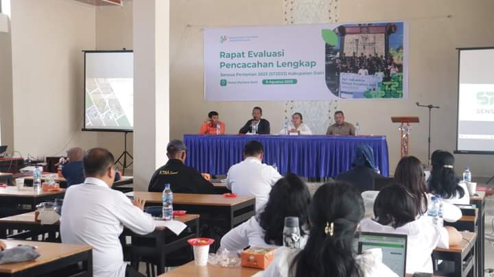 BPS Kabupaten Dairi Gelar Rapat Evaluasi Pencacahan Lengkap Sensus Pertanian 2023