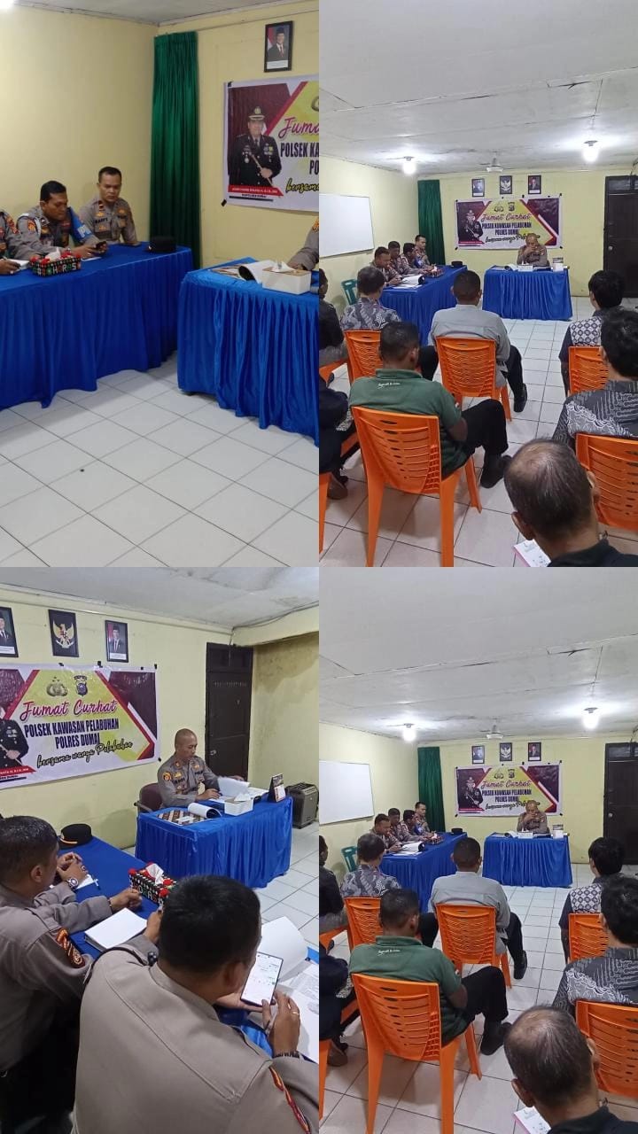KSKP Dumai Gelar Kegiatan Jumaat Curhat Kawasan Pelabuhan dalam Areal  Pelabuhan
