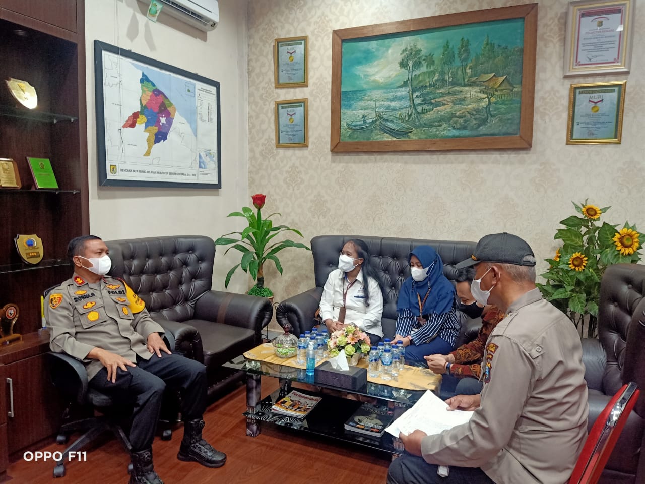 Polres Sergai Menerima Kunjungan Ombudsman Klarifikasi Laporan Masyarakat