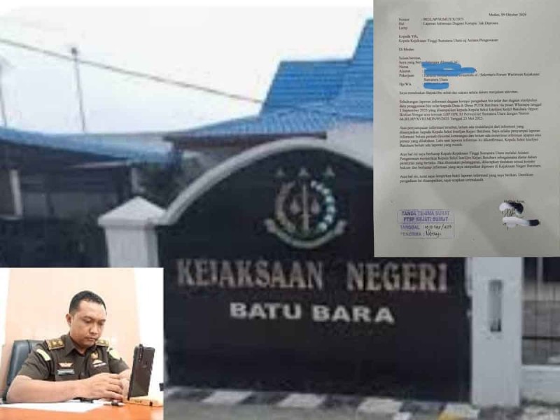 Cuekin Informasi Dugaan Tipikor, Kasi Intel Kejari Batubara Dilaporkan ke Kajati Sumut
