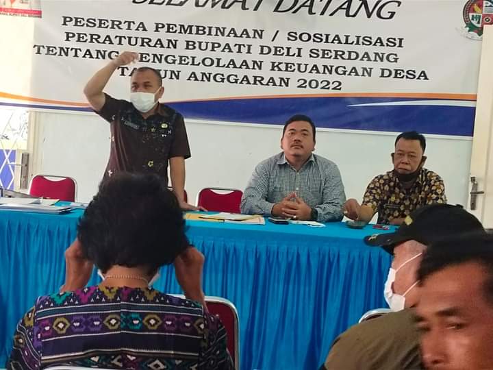 PMD Sosialisasi Perbup Deli Serdang Pengelolaan Keuangan Desa TA 2022