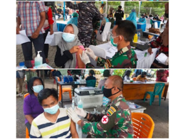 Kodim 0320/Dumai Gelar  Vaksinasi Massal Covid-19