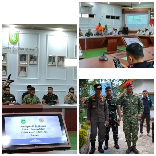 Menteri Lingkungan Hidup Gelar Rapat Koordinasi Kesiapsiagaan Karhutla 2026, Hadir Komandan Arhanud Dumai Mayor Arh  Agum Gumilar, S.T, Han Komandan Arhanud