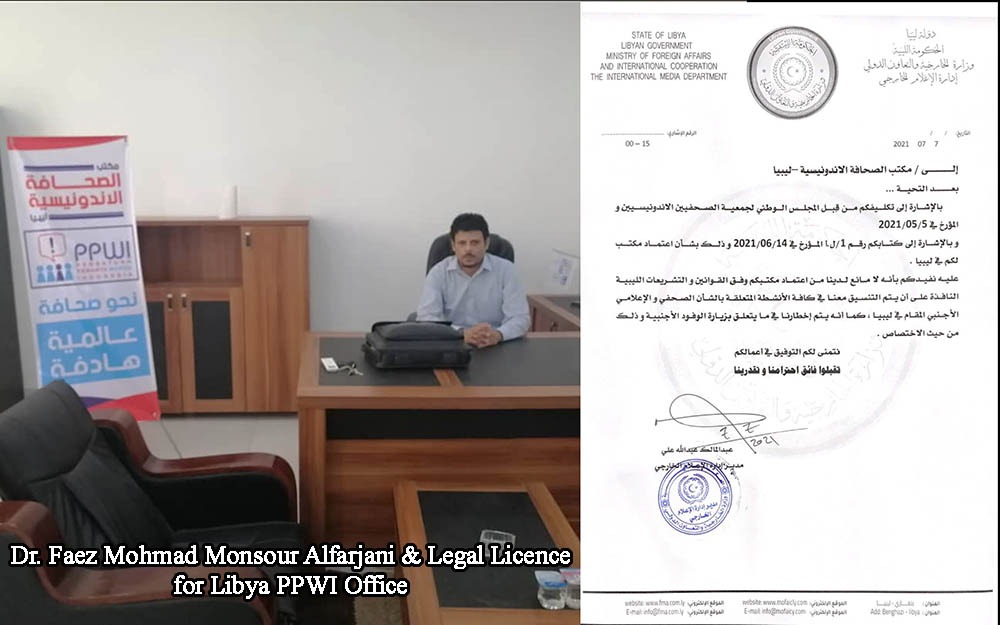 Perwakilan PPWI di Libya Resmi Terdaftar di Kemenlu dan Kerjasama Internasional Libya