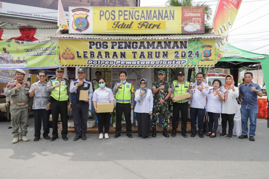 Wali Kota Bersama Forkopimda Monitoring Pos Pam dan Pos Yan Operasi Ketupat Toba Tahun 2024