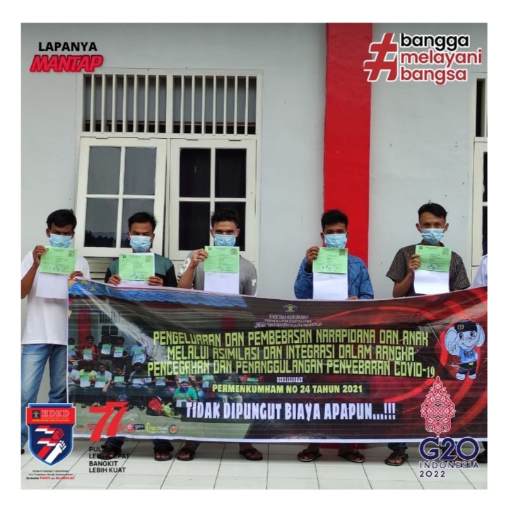 Sepanjang Tahun 2022, Lapas Kelas IIB Panyabungan Beri Hak Bersyarat Kepada 123 WBP